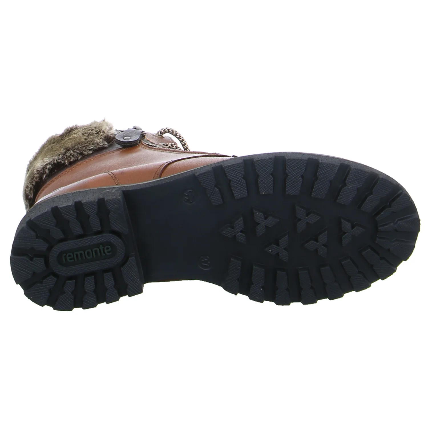 REMONTE Boot Braun Leder