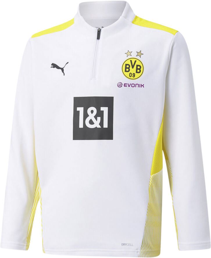 Puma Dortmund træningstrøje 1/4 lynlås Hvid