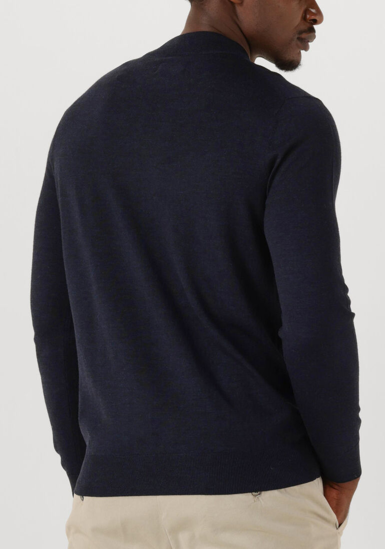 donkerblauwe stefano lauran trui turtle