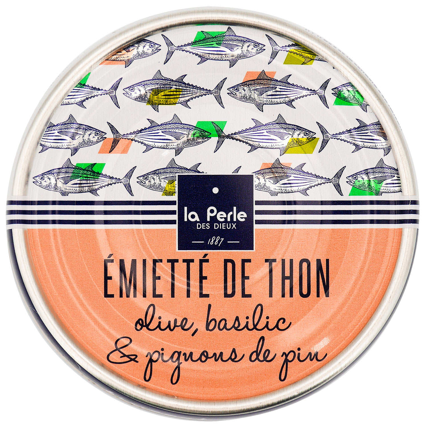 Emietté de thon, olive, basilic et pignons de pin - La Perle des Dieux