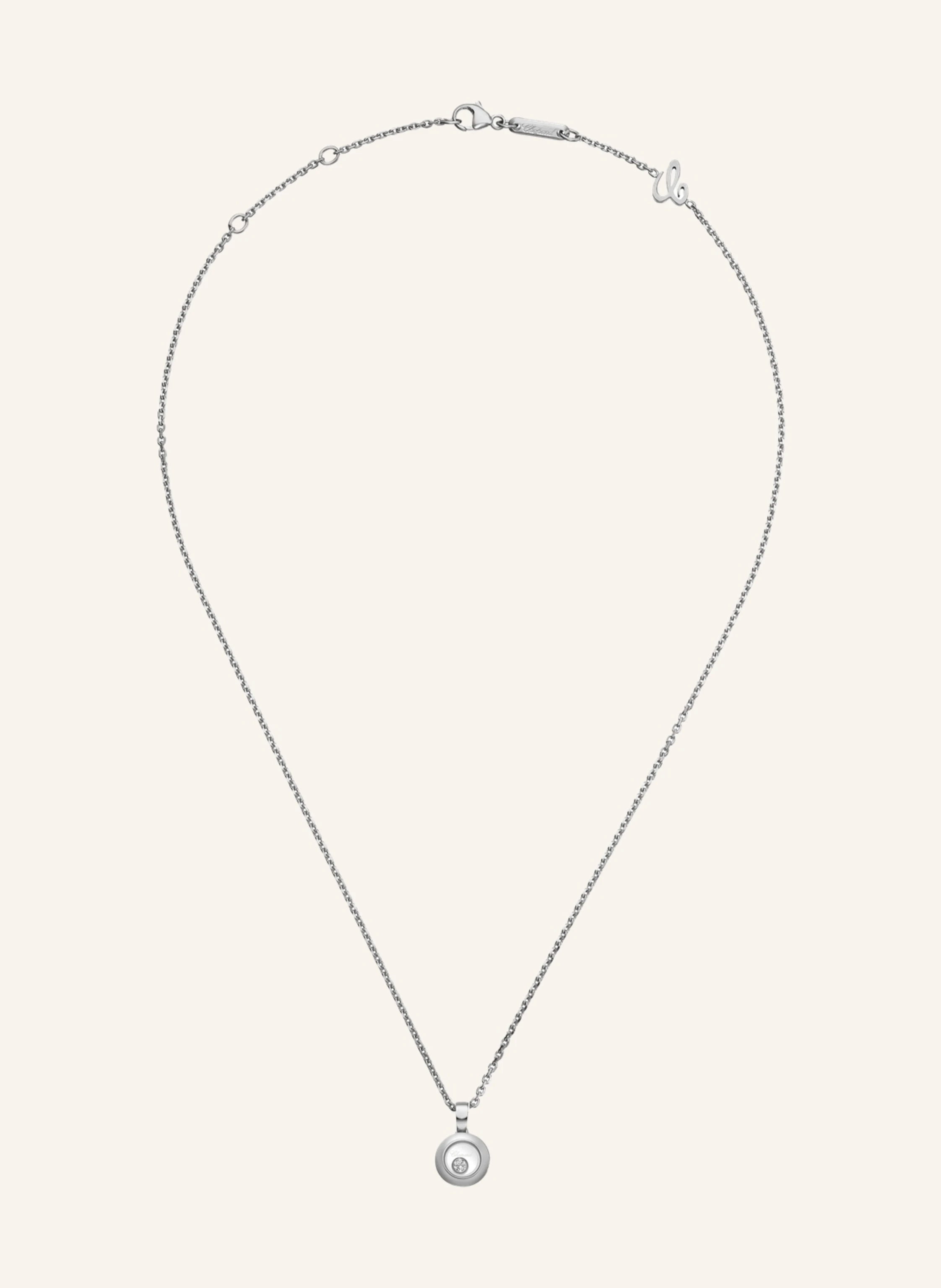 Chopard Anhänger HAPPY DIAMONDS ICONS Anhänger aus 18 Karat Weißgold und Diamanten