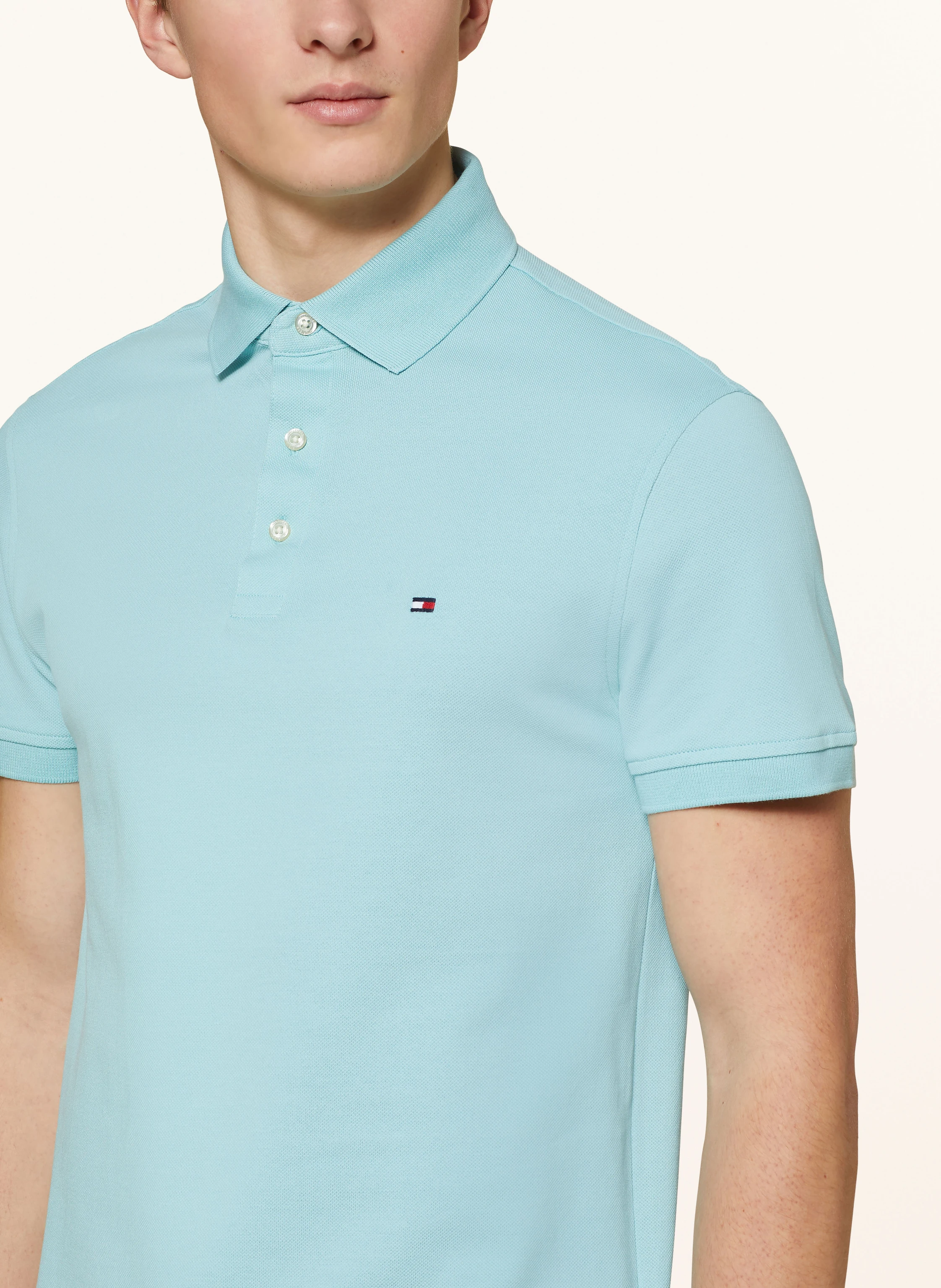 TOMMY HILFIGER Piqué-Poloshirt Slim Fit