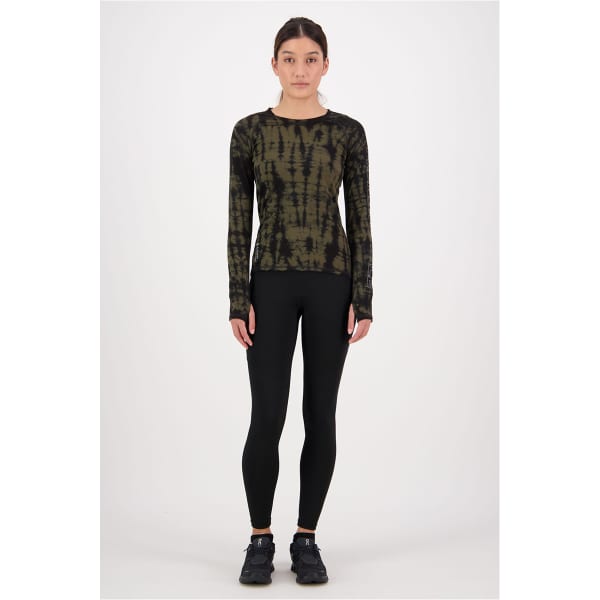 T-shirt thermique MONS ROYALE MONS ROYAL WMNS BELLA LS OLIVE TIE DYE