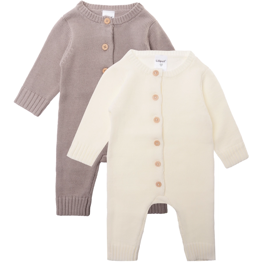 Liliput Baby-Overalls (2-tlg.) braun- weiss