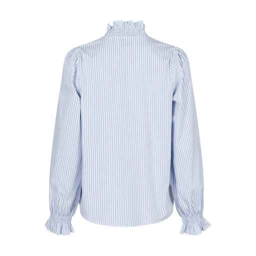 Neo Noir Brielle Stripe Skjorte, White/Light Blue, 38
