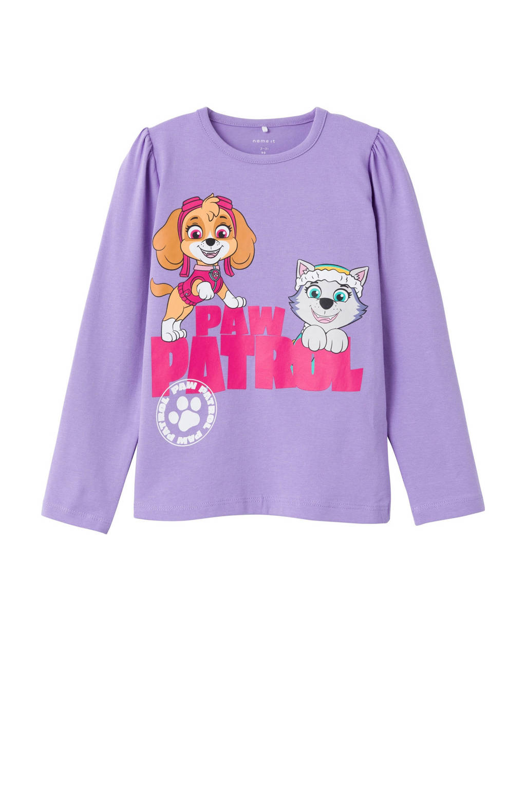 NAME IT Paw Patrol longsleeve NMFJUMINA met printopdruk paars