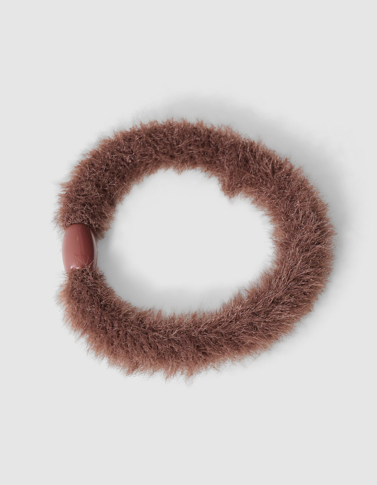 Furry Haarelastiek Donkerbruin