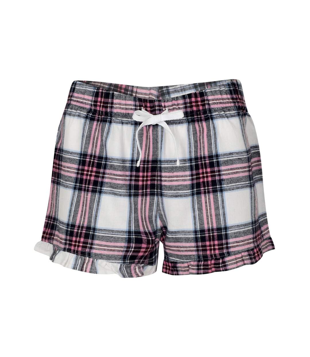 SF - Short TARTAN - Femme (Blanc / rose) - UTPC3380