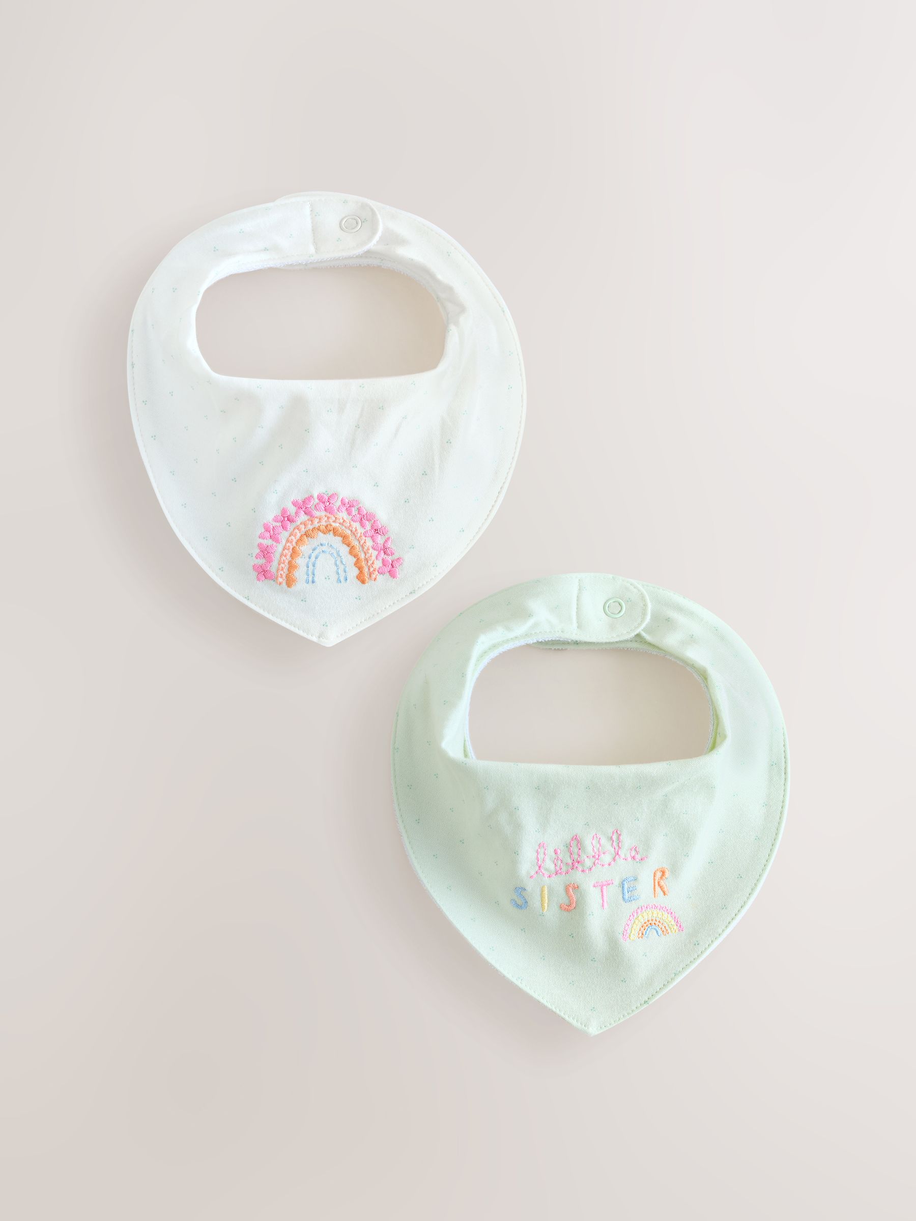 Saliegroene zus - 2 Babyslabbetjes Family