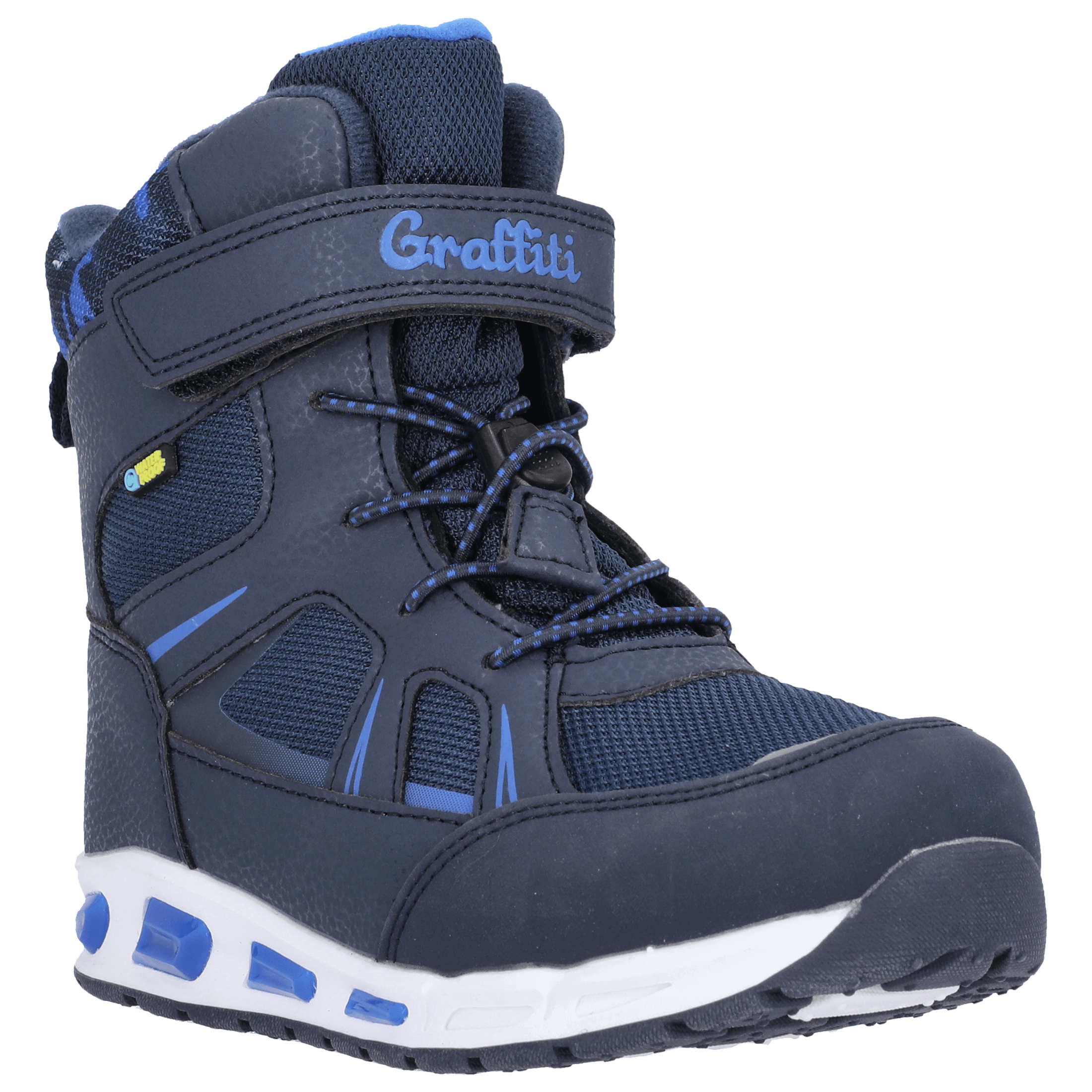 Graffiti Clementan Kids Boot WP W/lights - Fritids og motesko