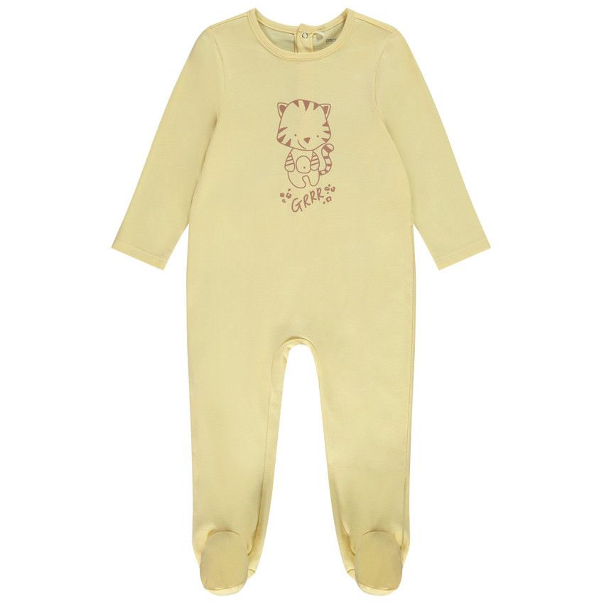 Dors-bien en jersey avec print pour bébé garçon - Corail