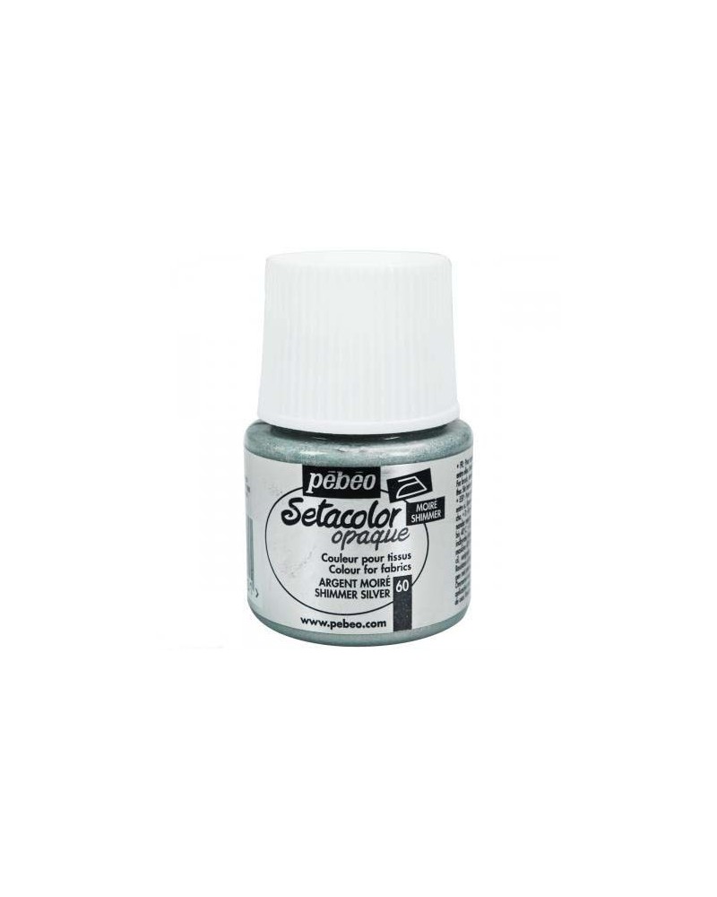 Setacolor Opaque moire Argent