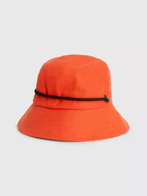 Chapéu Bucket de Cânhamo com Monograma e Cordão de Ajuste
