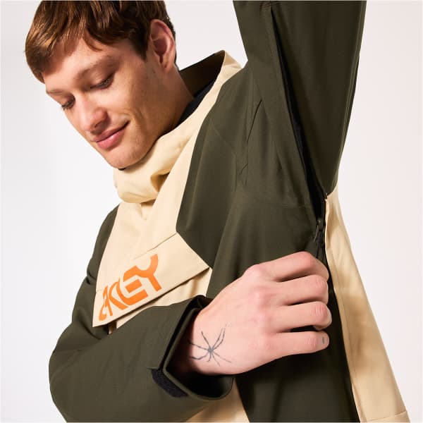 Veste de ski OAKLEY TNP TBT INSULATED ANORAK HUMUS/NEW DARK