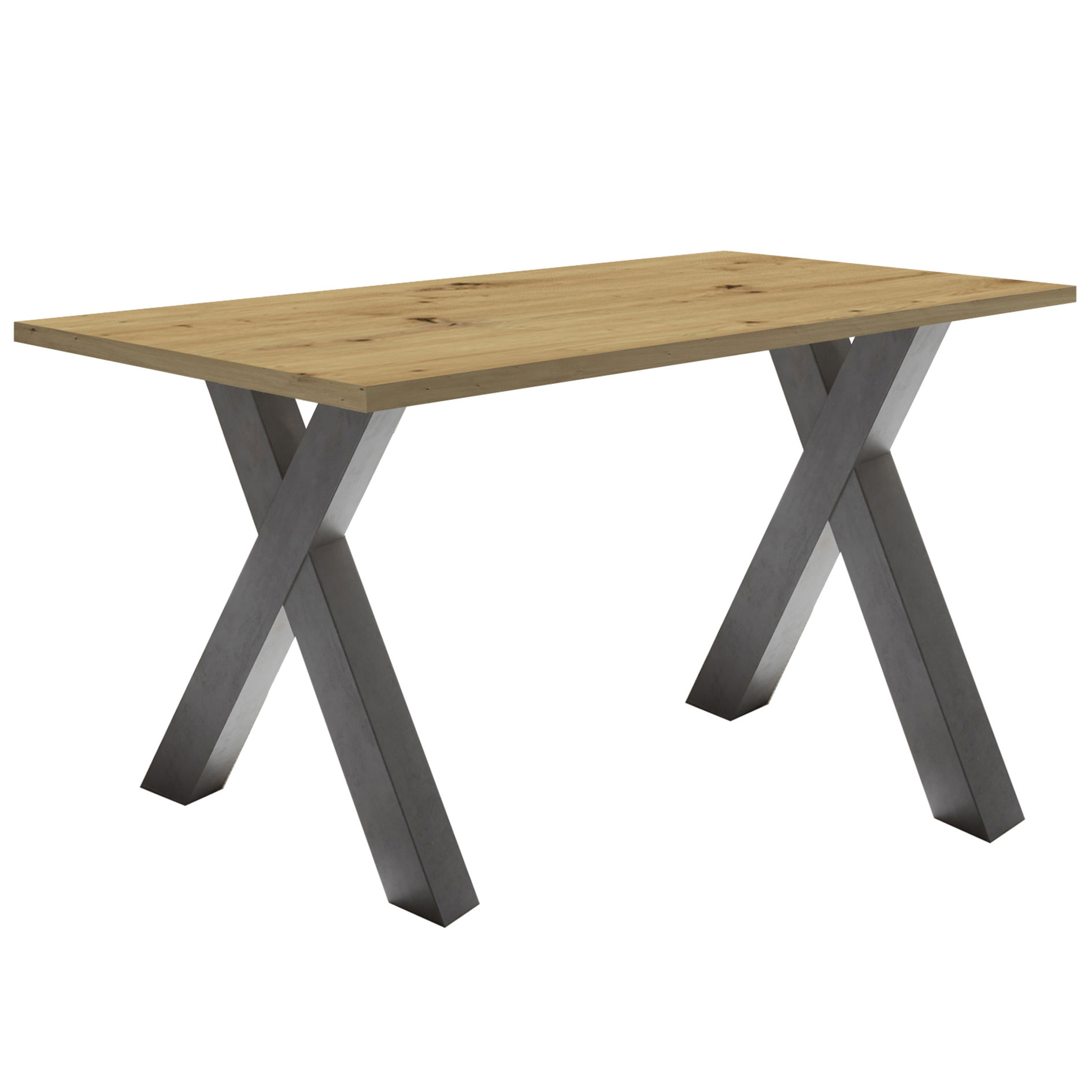 Schreibtisch - Asteiche-Graphitoptik - 140x70 cm