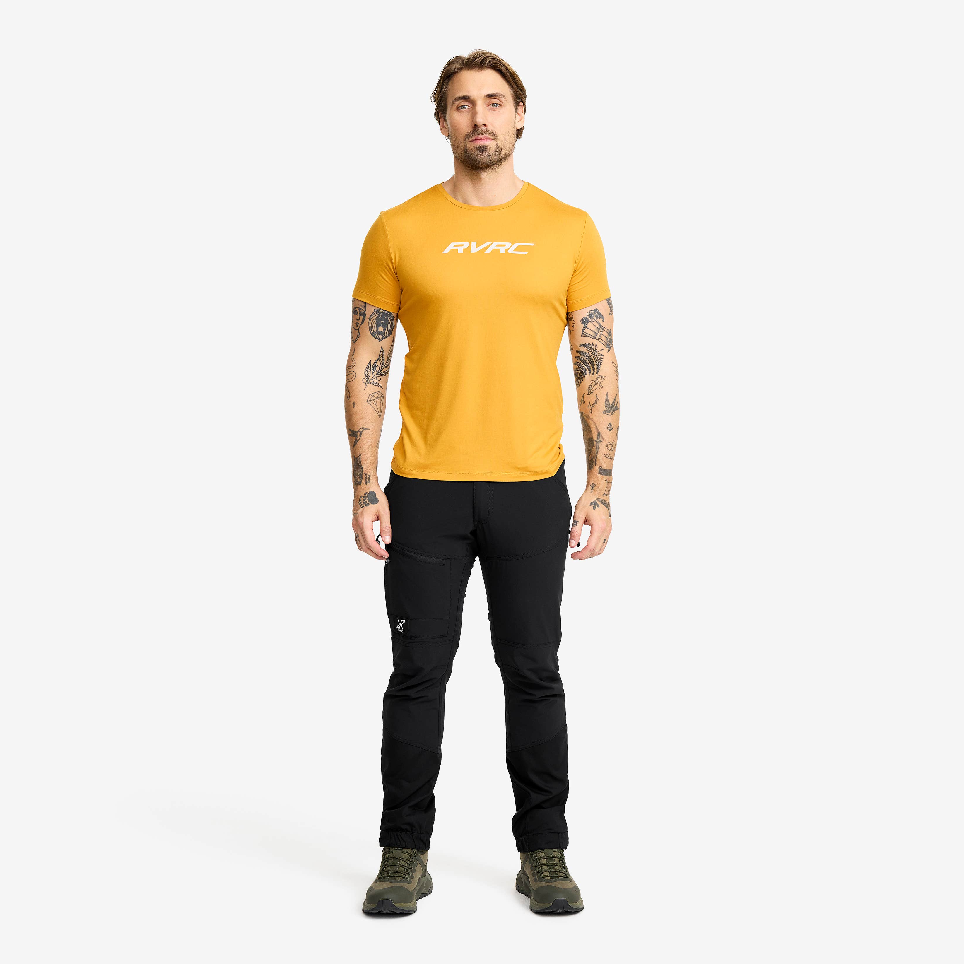 Mission Logo Slim Fit T-shirt Herre Harvest Gold