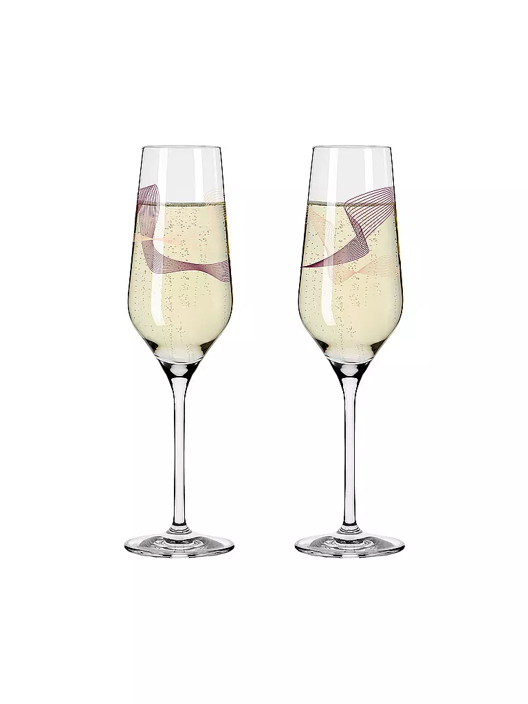 RITZENHOFF Champagnerglas 2er Set Kristallwind Romi Bohnenberg 2021 rosa