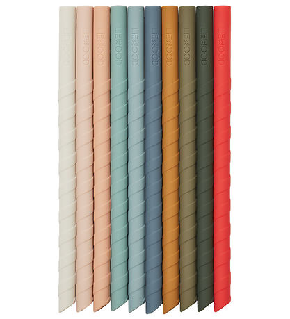 Liewood Strohhalme - Silikon - 10er-Pack - Timoti - Multi Mix