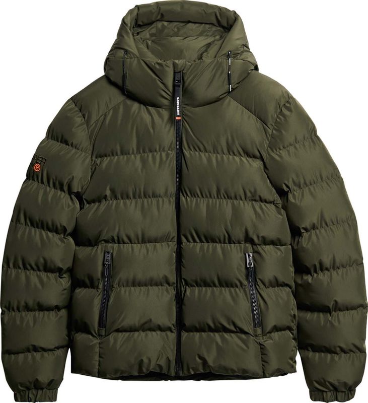Superdry - Puffer Jas Sport - Army - Heren