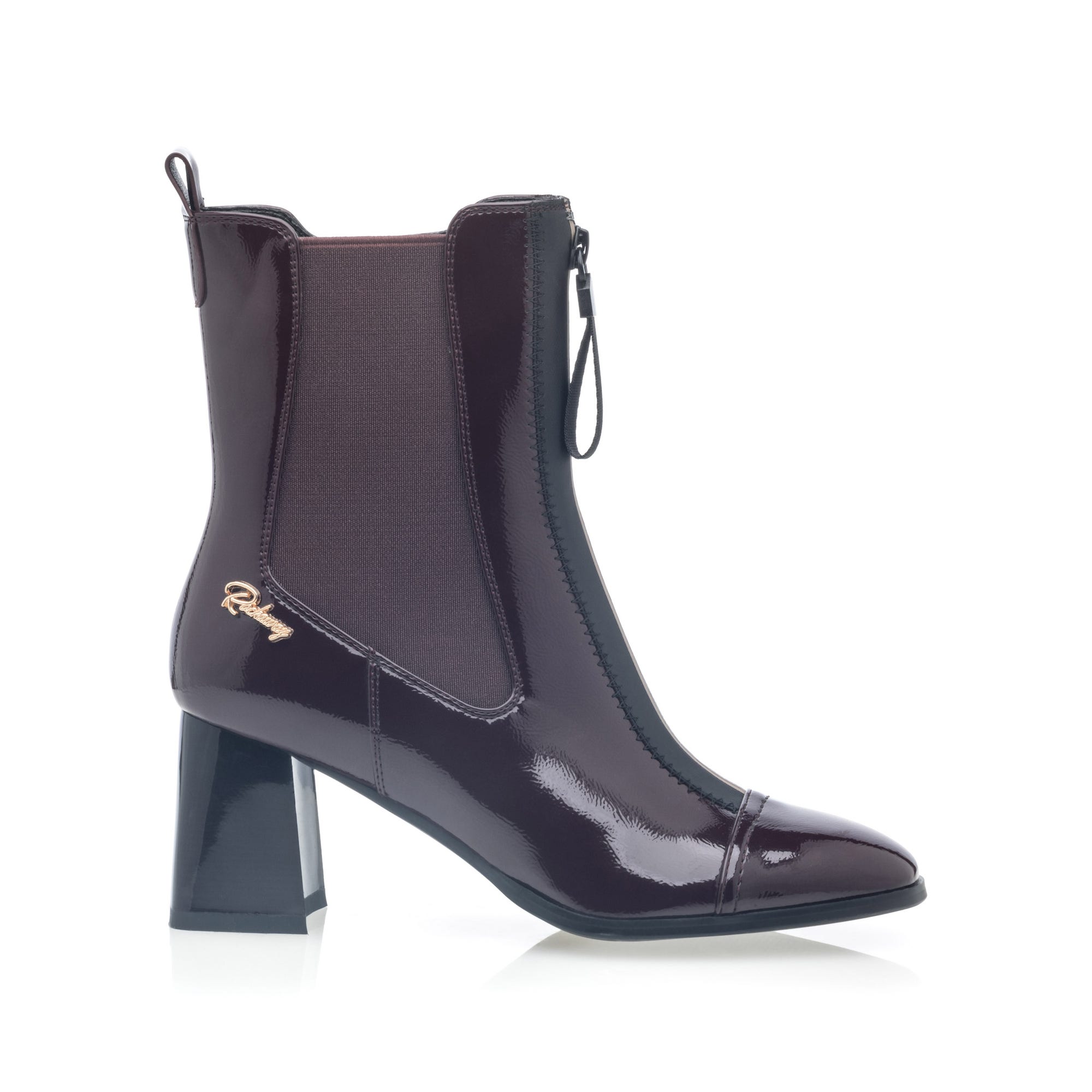 Bottines à talon Femme bordeaux