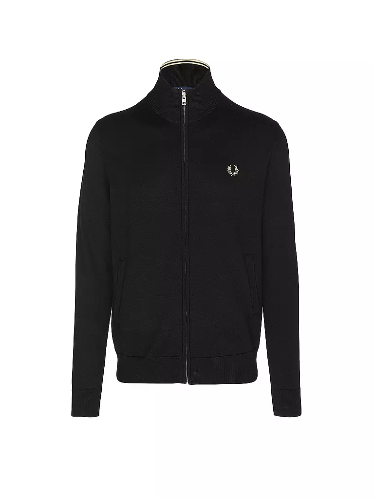 FRED PERRY Strickjacke  schwarz