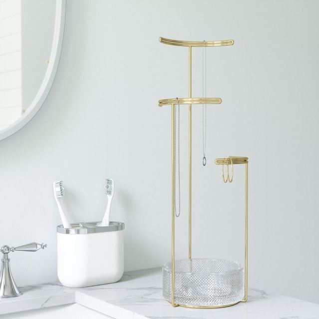 Umbra - Tesora - Sieradenhouder - Goud - Staal - 13x42x13cm