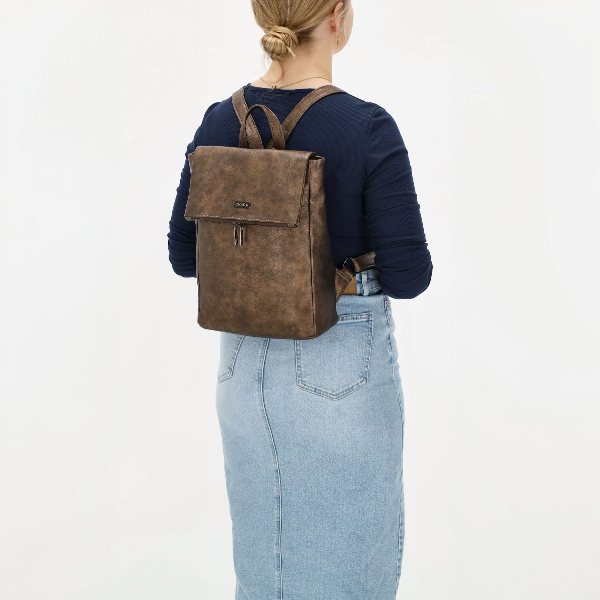 Charm London Bayswater Rugzak Brons