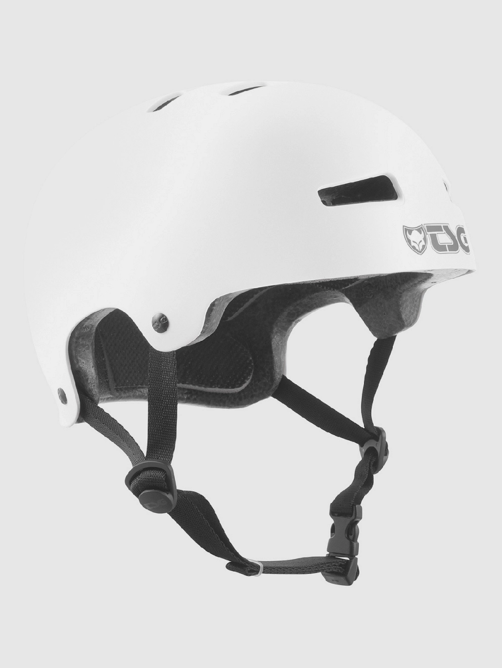 TSG Evolution Solid Color Kids Helmet satin white
