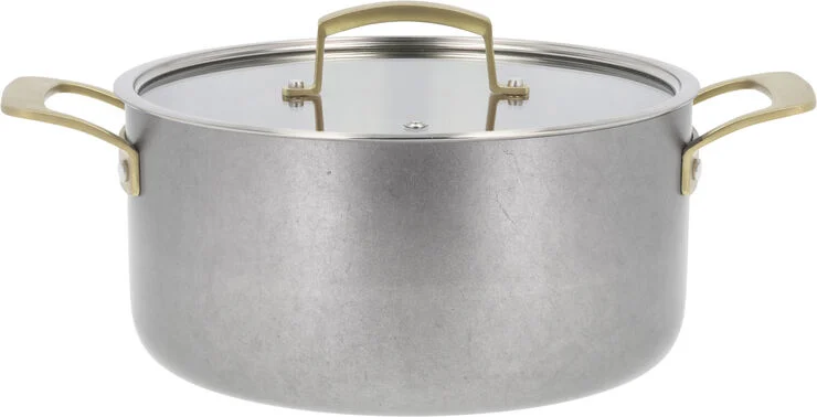 Pillivuyt Gryde med låg Durance 5 liter 24 cm Rustfrit stål Stål