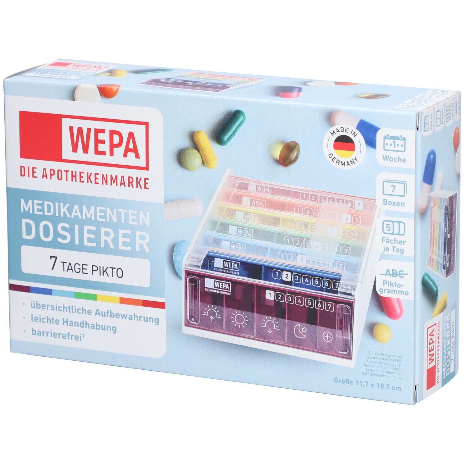 WEPA 7 Tage Wochenmagazin Regenbogen/Piktogramme