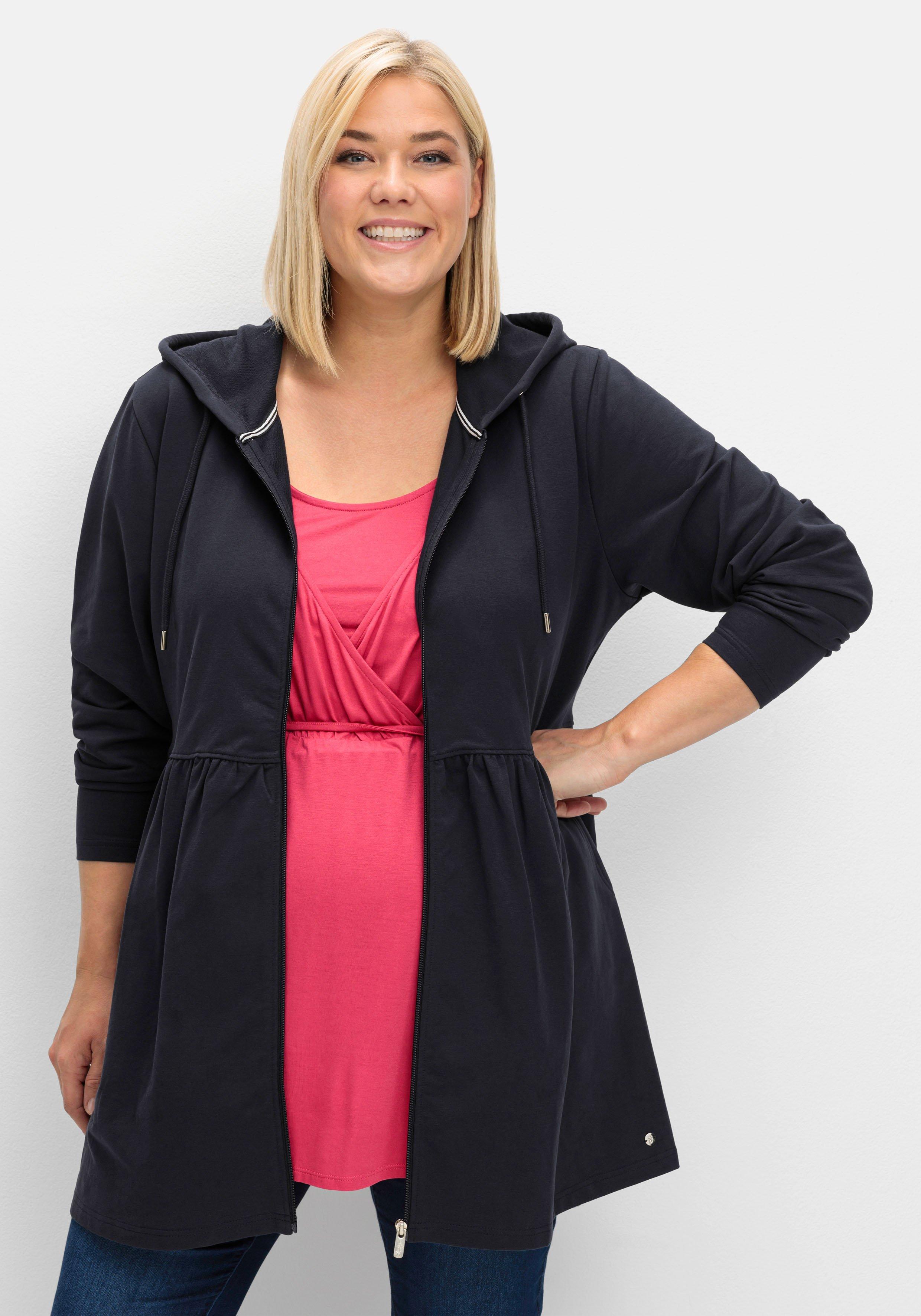 Umstands-Sweatjacke mit Kapuze