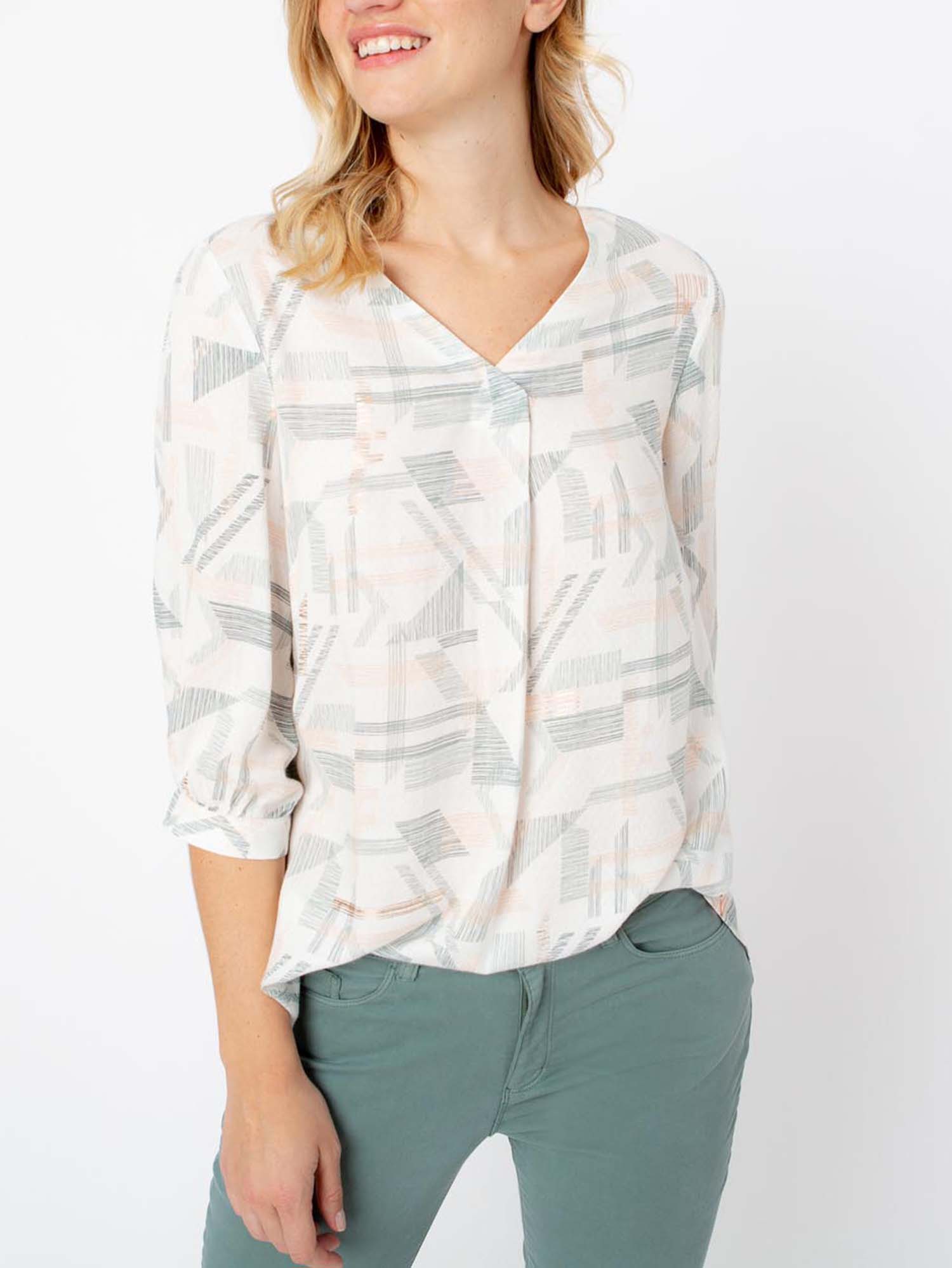 Tunique Femme A Motif Blanche