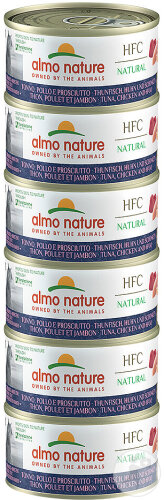 Almo Nature HFC Cats Natural Thon-Poulet-Jambon MegaPack 6x70g