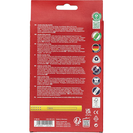Faber-Castell jumbo grip farveblyanter - 12 stk.