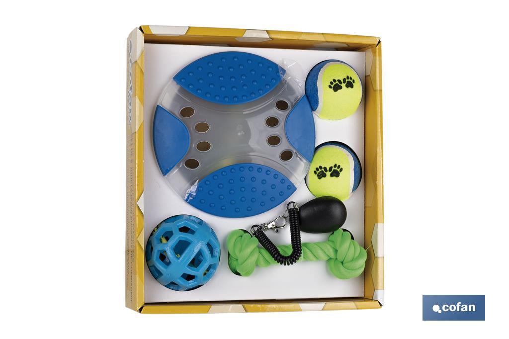 Conjunto de brinquedos para animais de estimação | 6 brinquedos | Materiais atóxicos