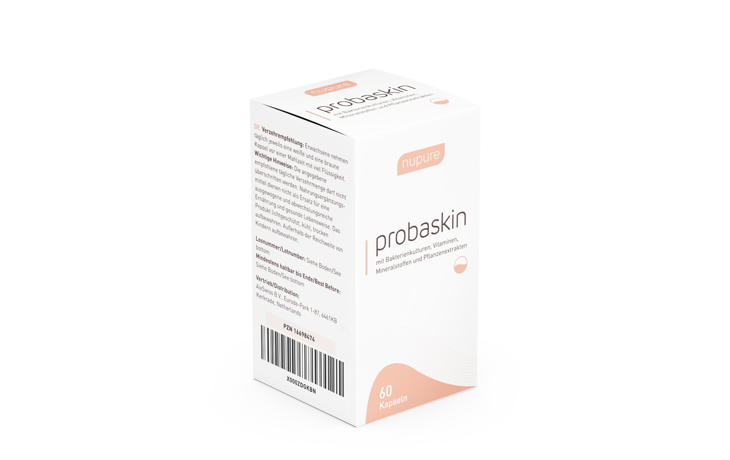 probaskin 60 KapselnProbiotikum bei Akne, Pickeln und unreiner Haut