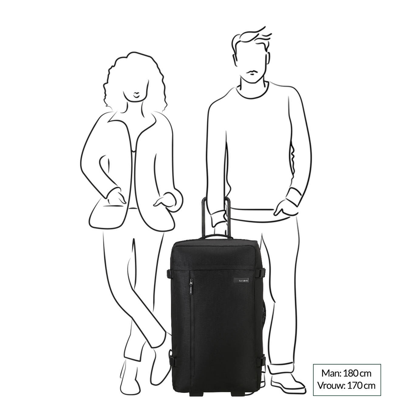 Samsonite reistas Roder Duffle 79 cm. zwart