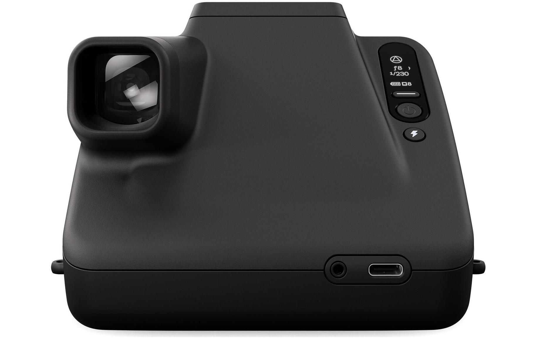 Fotokamera I-2 Schwarz<br>Analoge Sofortbildkamera mit integrierter manueller Bedienung
