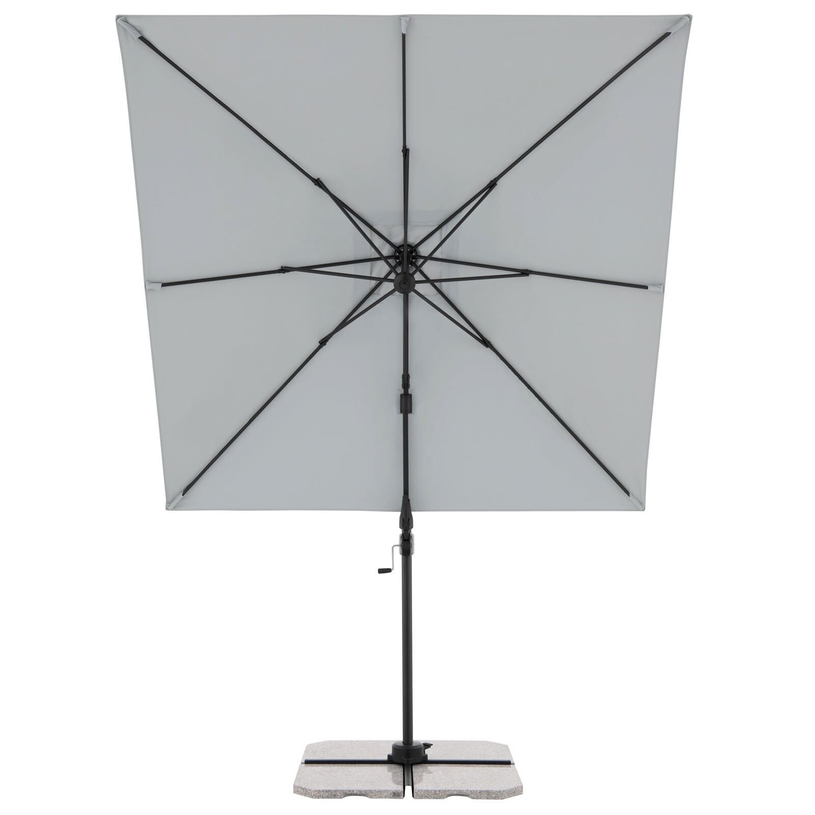 Garden FLAIR Ampelschirm NORMA 2-teilig 230 x 230 cm hellgrau