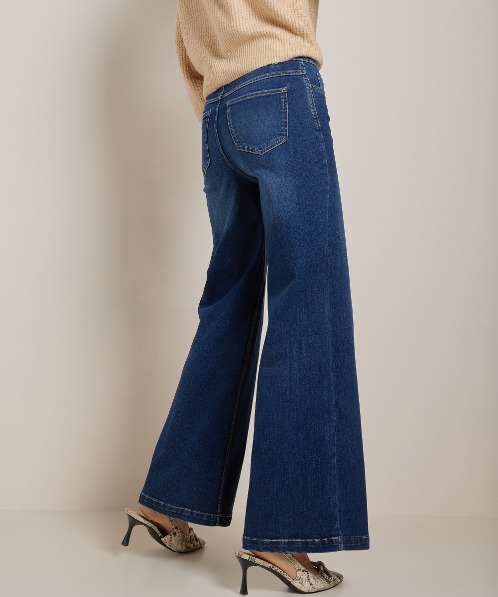 wide fit stretch jeans - lara