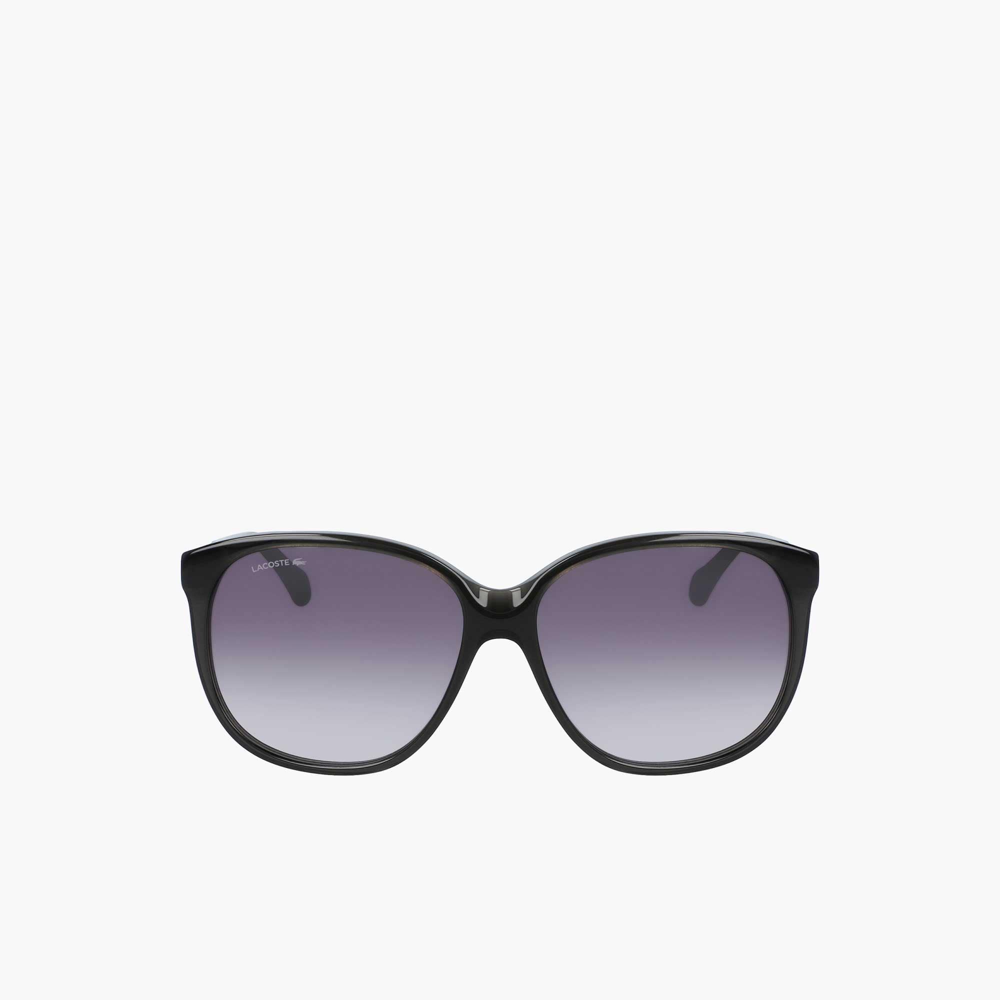 Lunettes de soleil rectangulaires Oversize Look en acétate Lunettes de soleil - Gris - Lacoste - Femme