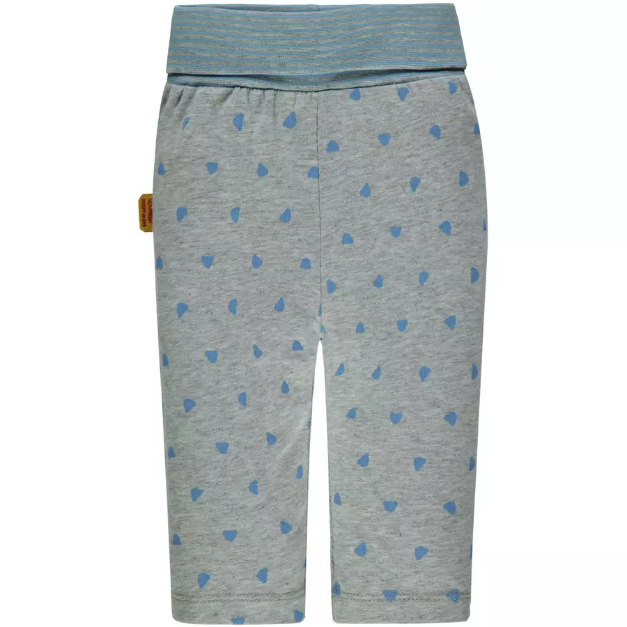 Steiff Leggings, grau mit blauen Teddys
