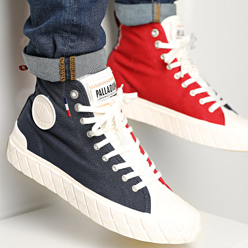 Boots Palla Ace Canvas Mid 77015 Mood Indigo Chili Pepper