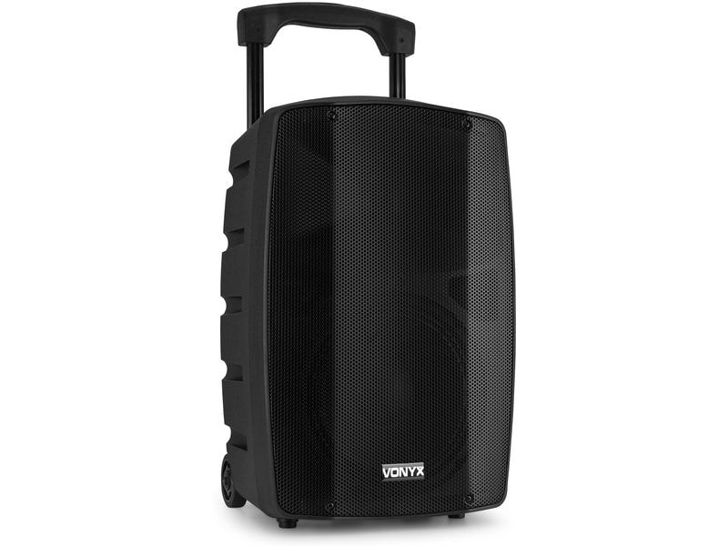 Vonyx Musik-System VSP200 Schwarz Mobiles Soundsystem mit Bluetooth und Funkmikrofon