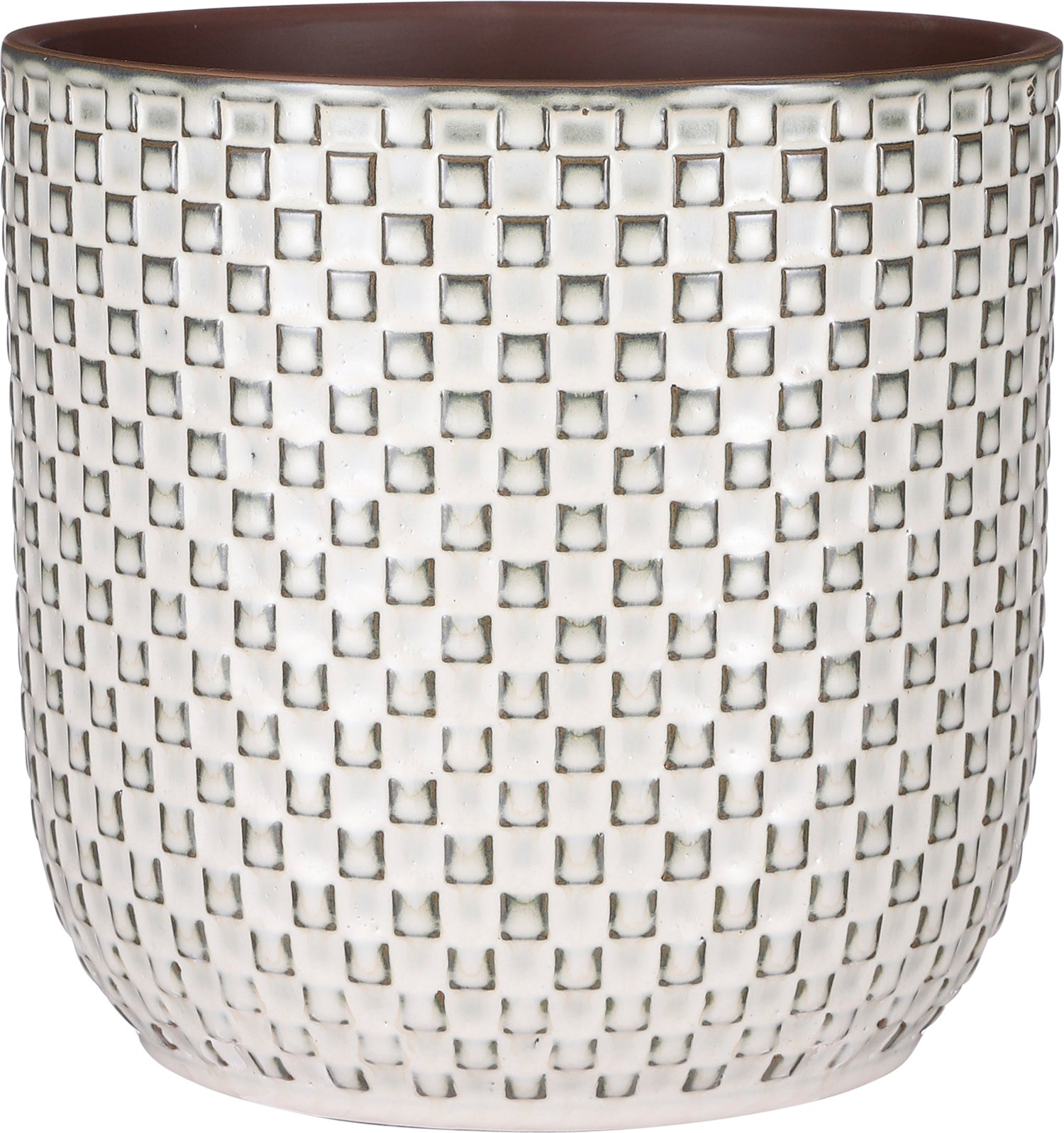 Mica Decorations bloempot Daan wit D 21,5 H 20,5 cm