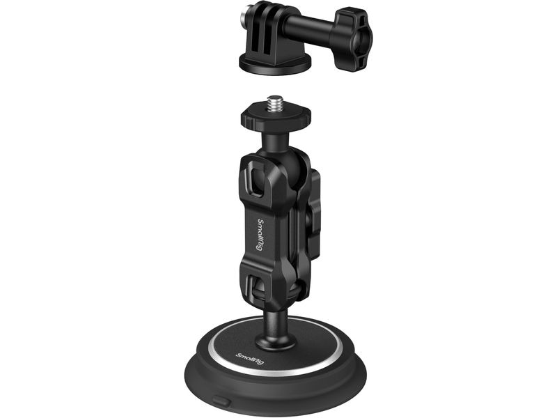 Smallrig Saugnapfhalterung Magic Arm Magnetic Magic Arm Magnetische Saugnapfhalterung für Action-Kameras