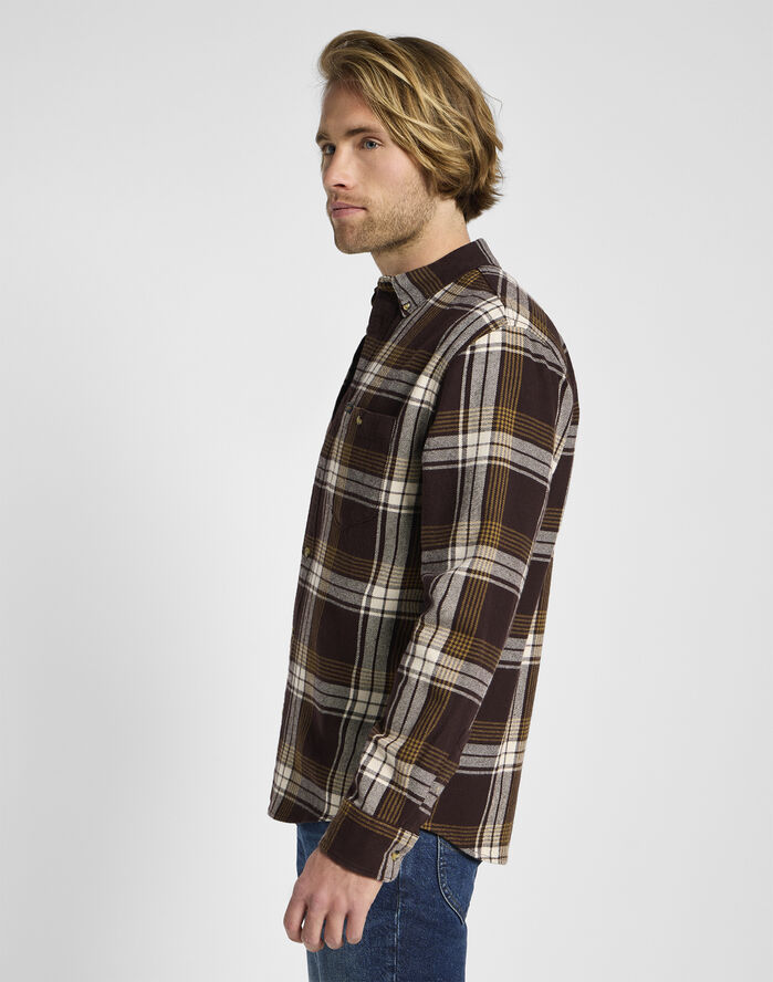 Lee RIVETED SHIRT Bordeaux
