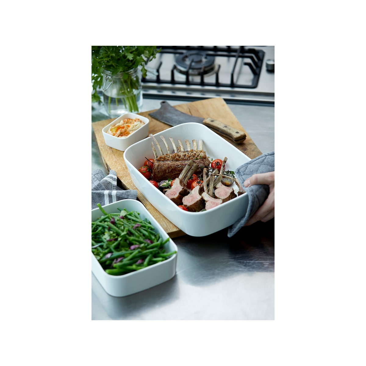 Rosti Modula Dish 25 x 18 x 6,5 cm White