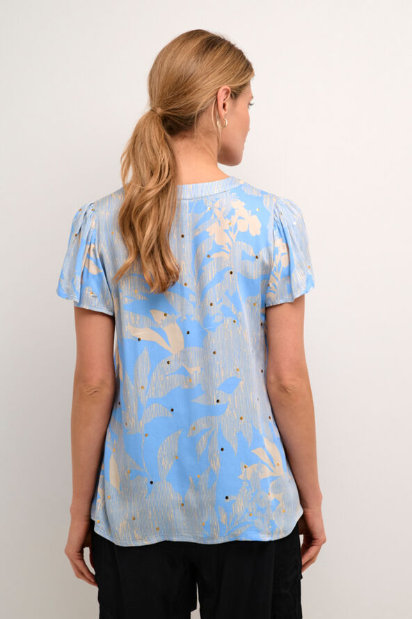Culture CUisla Capsleeve Blue leaf