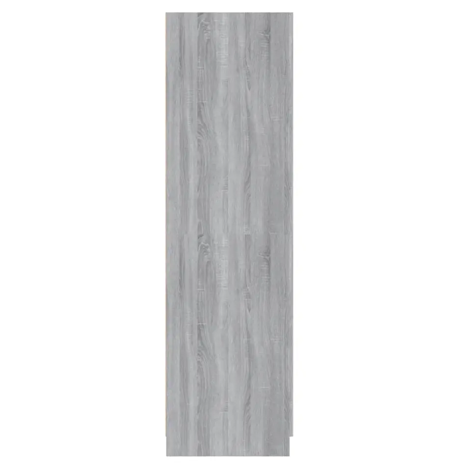 vidaXL - Kledingkast - Grijs - Bewerkt hout